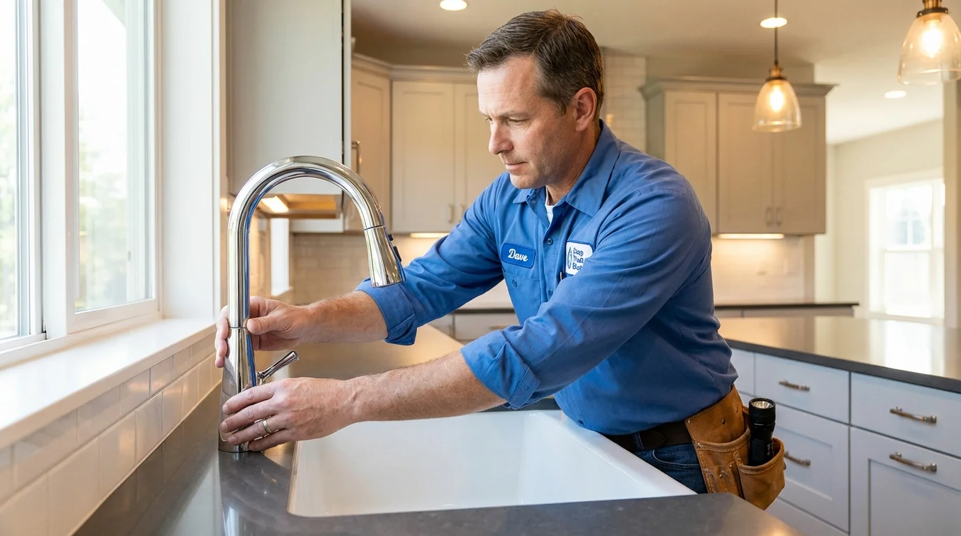 Kitchen faucet installation by Johns Plumbing LLC in Buchanan