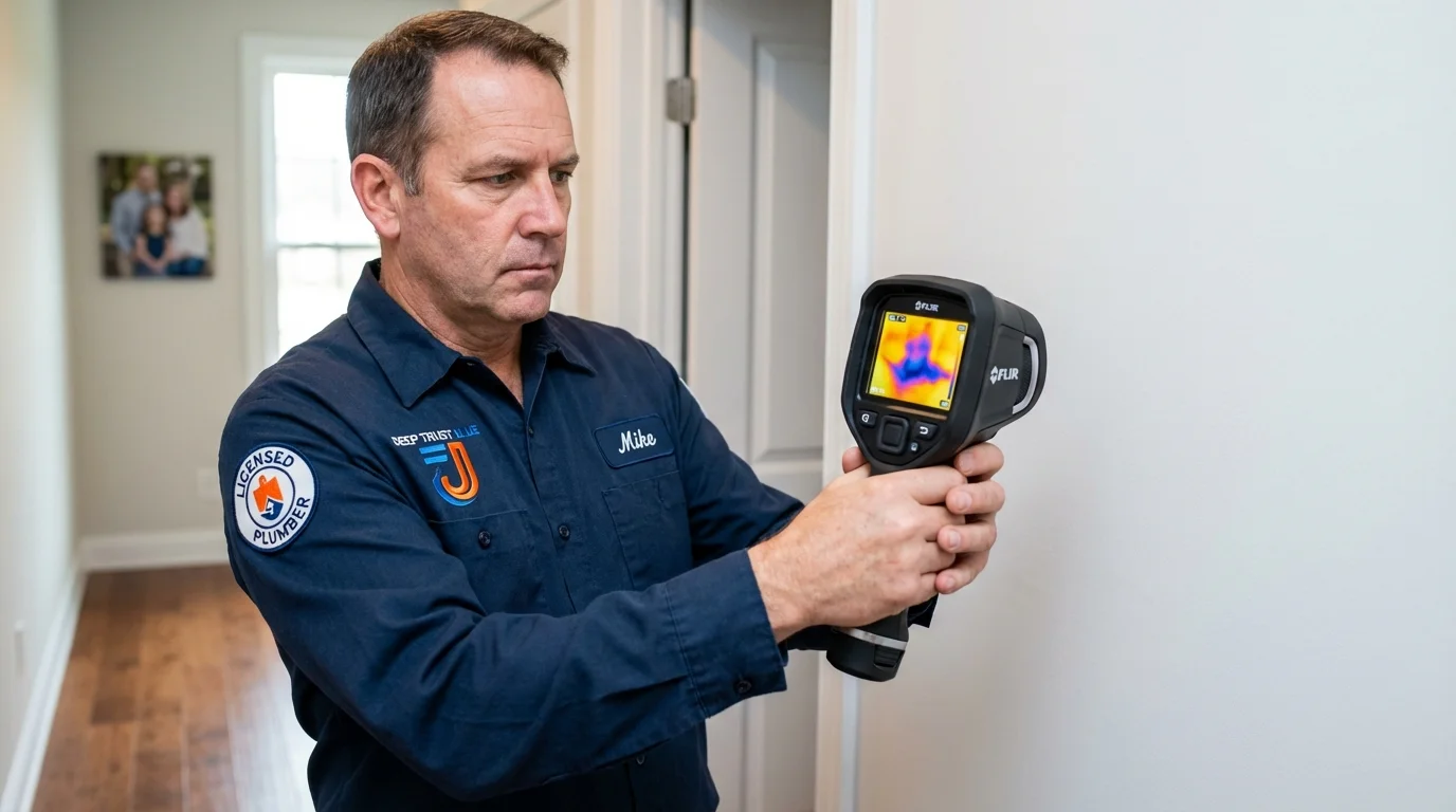 Thermal imaging leak detection by Johns Plumbing LLC in Buchanan